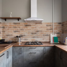 Brick in the kitchen - esempi di design elegante-1