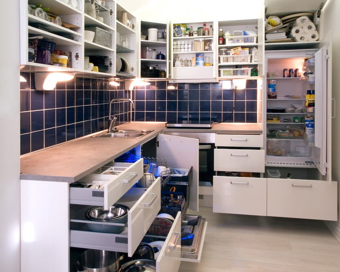 20 idėjų, kaip organizuoti laikymą virtuvėje
