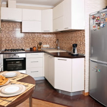 วิธีการสร้างการออกแบบห้องครัวที่กลมกลืนกัน 6 ตารางเมตร? (66 ภาพ) -3