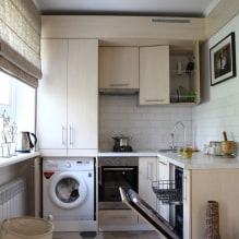 Uyumlu bir mutfak tasarımı 6 m2 nasıl oluşturulur? (66 fotoğraf) -8