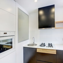 Como criar um design harmonioso de uma pequena cozinha 8 m²? -0