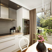 Como criar um design harmonioso de uma pequena cozinha de 8 m²? -2