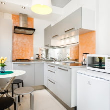 Como criar um design harmonioso de uma pequena cozinha de 8 m²? -4