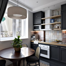 How to create a harmonious design of a small kitchen of 8 sq m? -7