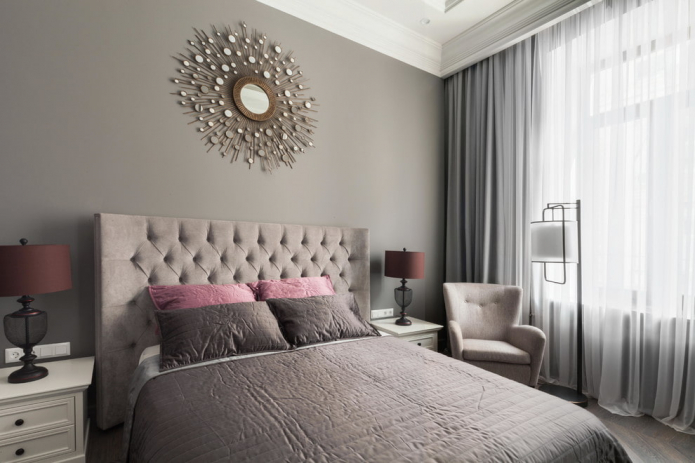 Sve o korištenju sive boje u interijeru spavaće sobe