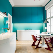 Turquoise cuisine: 60+ photos in the interior, design ideas-1