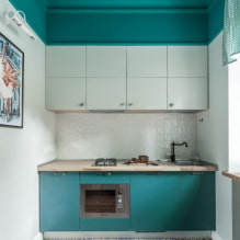 Tyrkysová kuchyňa: 60+ fotografií v interiéri, nápady na dizajn-5