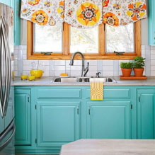 Turkio spalvos virtuvė: daugiau nei 60 nuotraukų interjere, dizaino idėjos-6