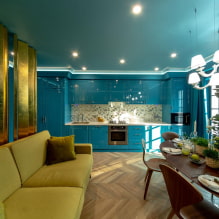 Turquoise cuisine: 60+ photos in the interior, design ideas-8