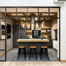 Boltív a konyhába: példa dizájnra és 50 fénykép a belső térben - 3