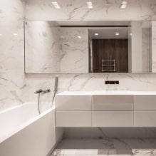 Minimalizmus a fürdőszobában: 45 fénykép és tervezési ötletek-1