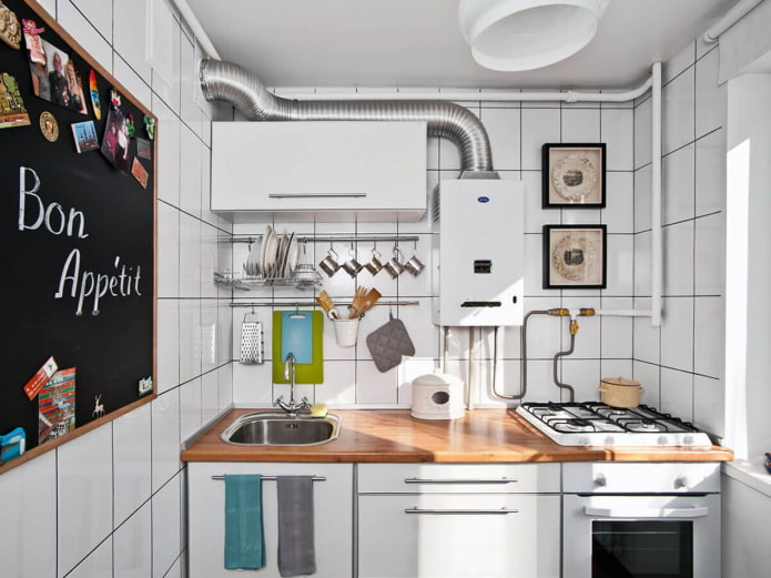 การออกแบบห้องครัวขนาดเล็ก 5 ตารางเมตร - 55 รูปจริงด้วยทางออกที่ดีที่สุด