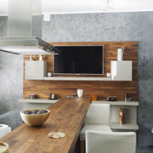 Alternativer for å plassere en TV på kjøkkenet (47 bilder) -2