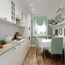 How to create a harmonious design of a rectangular kitchen? -5