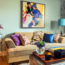 15 legjobb ötlet a nappali falának a kanapéra-6 díszítésére