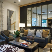 15 bästa idéer för att dekorera väggen i vardagsrummet ovanför soffa-2