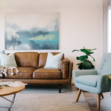 Opções para organizar móveis na sala de estar (40 fotos) -5