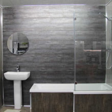 Pannelli in PVC per il bagno: pro e contro, caratteristiche di scelta, design-2