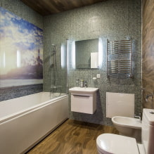 PVC paneļi vannas istabai: plusi un mīnusi, izvēles iespējas, dizains-6