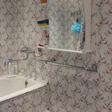 Painéis de PVC para o banheiro: prós e contras, características de sua escolha, design-8