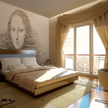 Pintura mural al dormitori - una selecció d’idees a l’interior-6