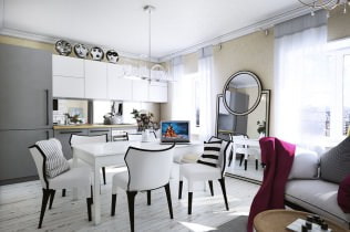 Design d'appartement dans le style classique classique de 68 m². m