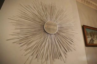DIY ήλιο καθρέφτη διακόσμηση