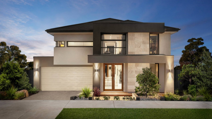 Vidiecky dom v Melbourne: čiernobiely interiér