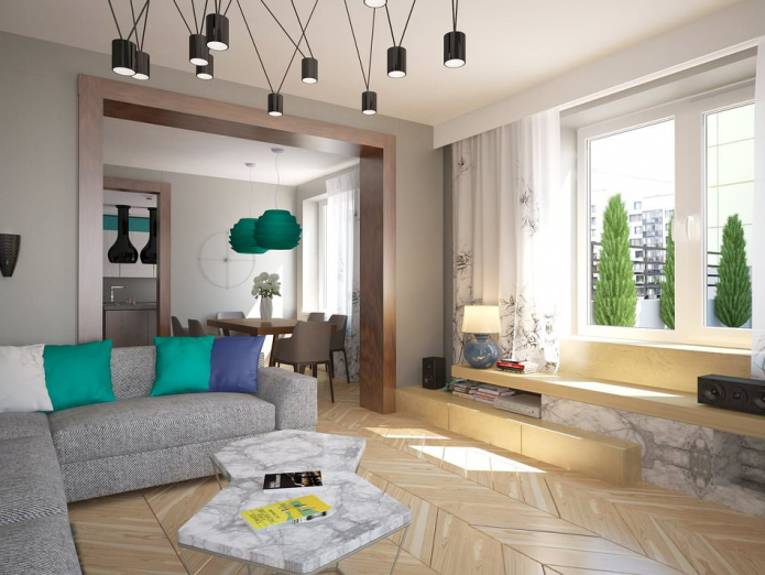 Design of a four-room apartment of 120 sq. M. m. in St. Petersburg