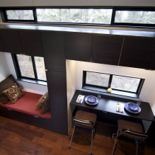 Interior de uma casa móvel com um reboque-3