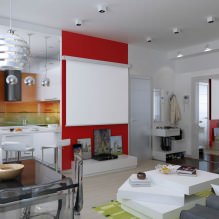 Design de interiores de um apartamento de 47 metros quadrados. m-3