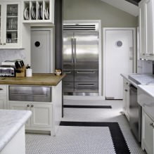 Kjøkken med mosaikk: design og finish-16