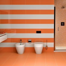 Conception de salle de bain en Orange-7