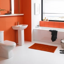 Conception de salle de bain en Orange-14