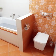 Conception de salle de bain en orange-20