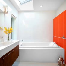 Design de salle de bain en orange-17
