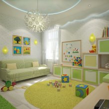 Éclairage dans la chambre des enfants: règles et options-14