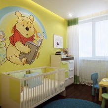 Children's room in yellow tones-9