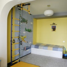Detská izba v žltej farbe-19