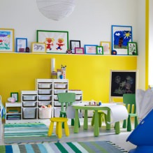 Chambre d'enfant en couleurs jaunes-20