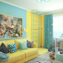 Vaikų kambarys geltonais tonais-5