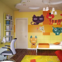 Sarı tonlarda çocuk odası-3