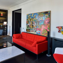 Pop art style in the interior: design features, choice of finishes, furniture, paintings-13