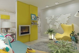 Design 3-rumslägenhet på 80 kvadratmeter. m