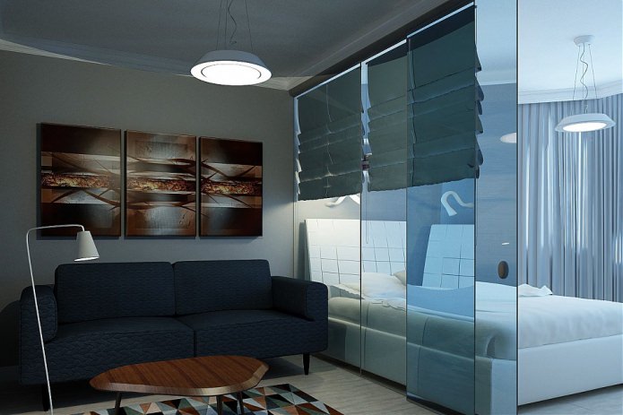 Дизайн проект на двустаен апартамент с площ 46 кв. м.