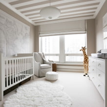 רצפה לבנה בפנים: סוגים, עיצוב, שילוב עם צבע הקירות, התקרה, הדלתות, הרהיטים -1
