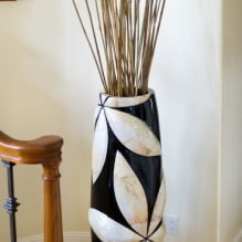Vases de sol à l'intérieur: types, design, forme, couleur, style, options de remplissage-14
