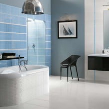 Dizajn kupaonice u plavim tonovima-1