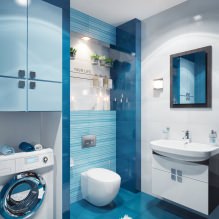 Kylpyhuoneen suunnittelu sinisillä sävyillä-2
