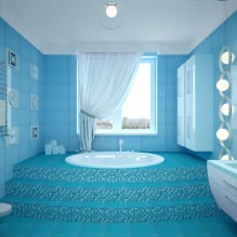 Projeto do banheiro em tons de azul-5